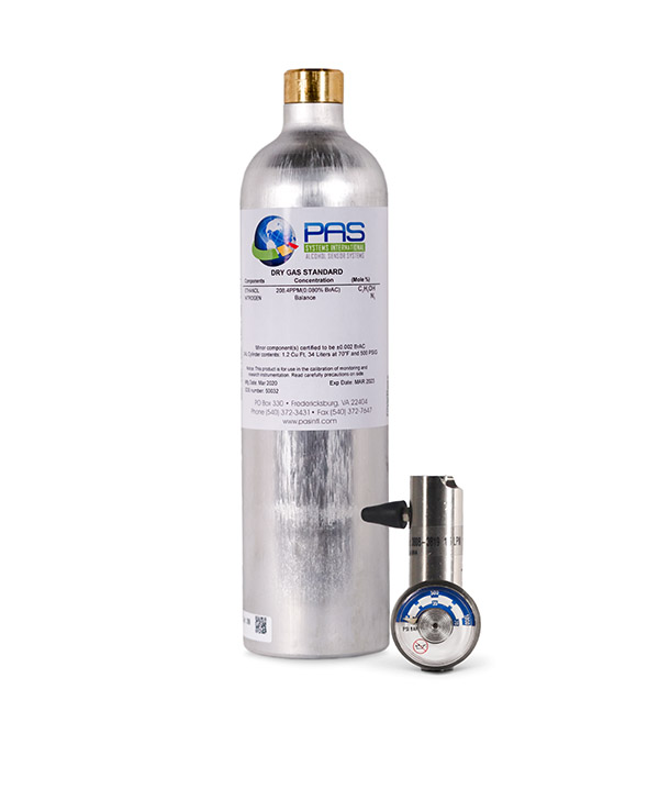 34 Liter Dry Gas (Ethanol Breath Standard) Cylinder_kit
