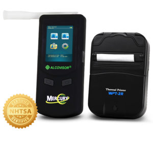 Alcovisor MERCURY - DOT Evidential Breath Tester with Bluetooth Wireless Printer